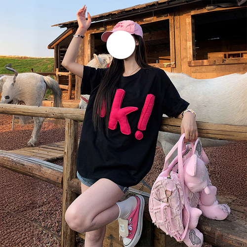 300斤大码梨型遮胯显瘦遮肉t恤女