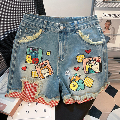 300斤大码女装遮肉显瘦直筒裤子