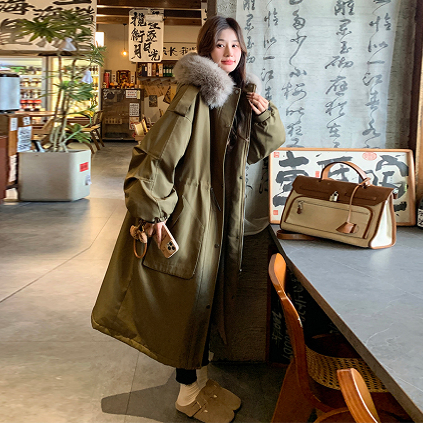 300斤特大码女装美式工装派克服外套女胖mm长款过膝保暖加厚棉服,女装/女士精品,大码棉服,淘宝优惠券,粉丝福利购,淘宝优惠卷