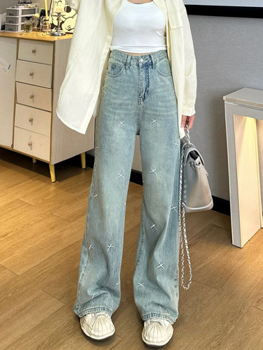 特大码韩版复古ins个性显瘦长裤