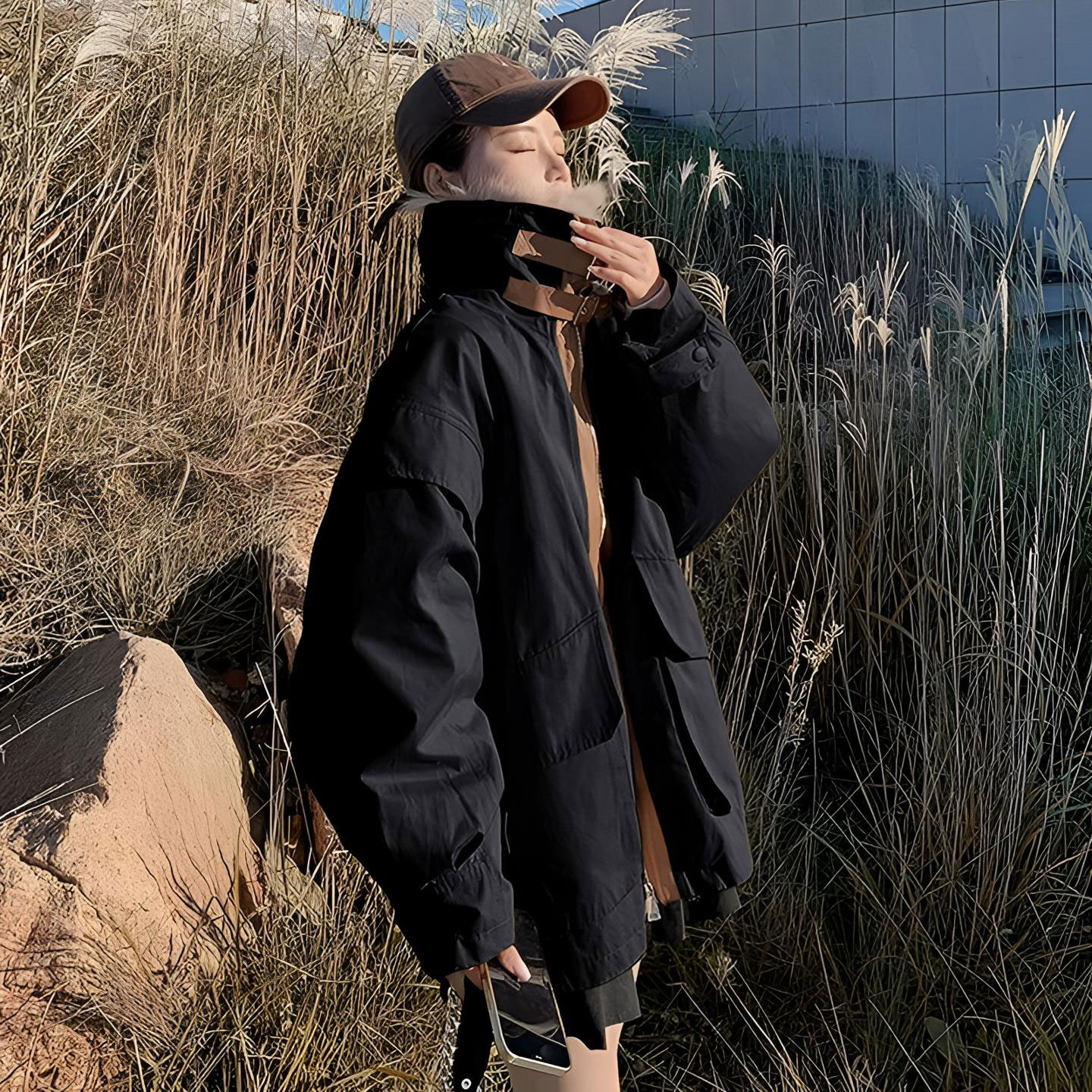 大码女装设计感超好看冬装厚外套