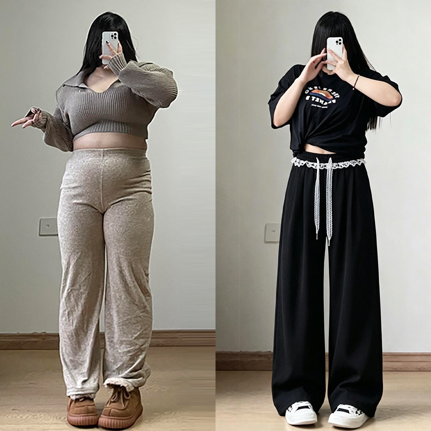 胖mm特大码女装通勤遮胯阔腿裤女