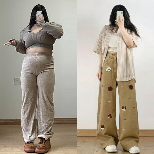 胖mm特大码女装设计感小众裤子女