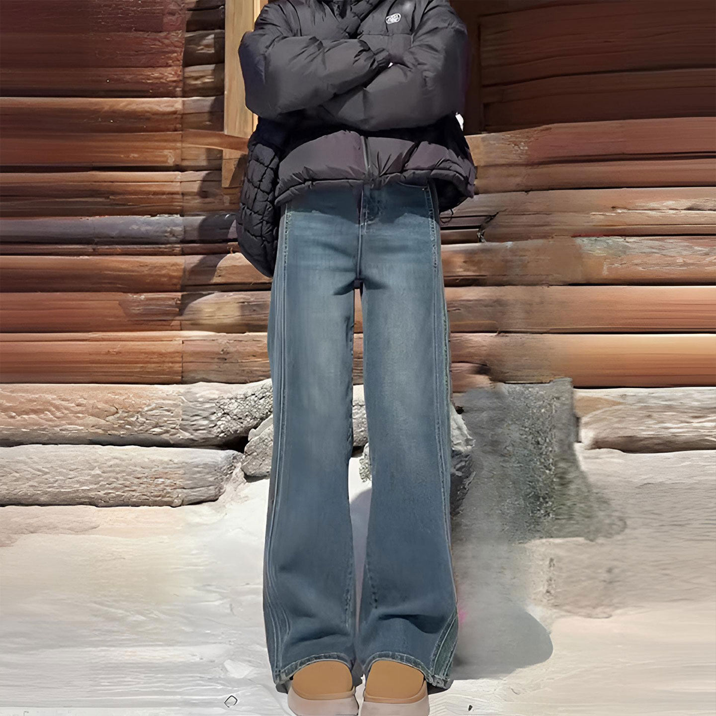 特大码女装胖mm蓝色高腰弹力牛仔裤女复古时尚小个子直筒阔腿裤子,女装/女士精品,大码裤装,淘宝优惠券,粉丝福利购,淘宝优惠卷