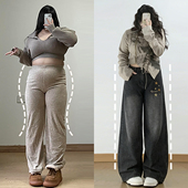 高街直筒裤 女设计感小众美式 子 胖mm黑色星星刺绣牛仔裤 300斤大码