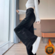 宽松直筒裤 大码 加绒裤 子美式 胖mm黑色保暖加厚牛仔裤 女2025超火