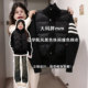 胖mm特大码 休闲学院风黑色棉服女今年流行女装 小棉袄加厚保暖外套