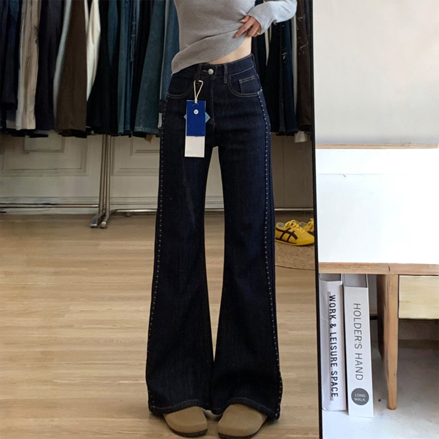 300斤大码女装韩系穿搭牛仔裤女新款胖mm裤子学生显瘦女裤微喇裤,女装/女士精品,大码裤装,淘宝优惠券,粉丝福利购,淘宝优惠卷