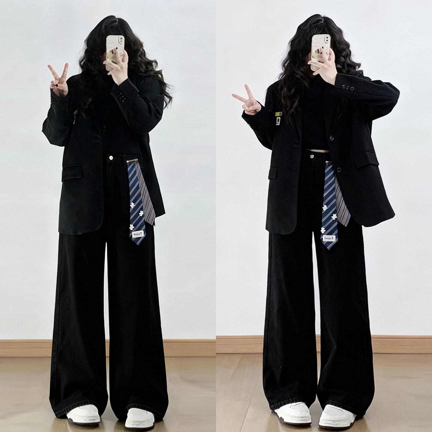 胖mm特大码女装高腰显瘦阔腿牛仔裤女新款裤子复古高街宽松直筒裤,女装/女士精品,大码裤装,淘宝优惠券,粉丝福利购,淘宝优惠卷