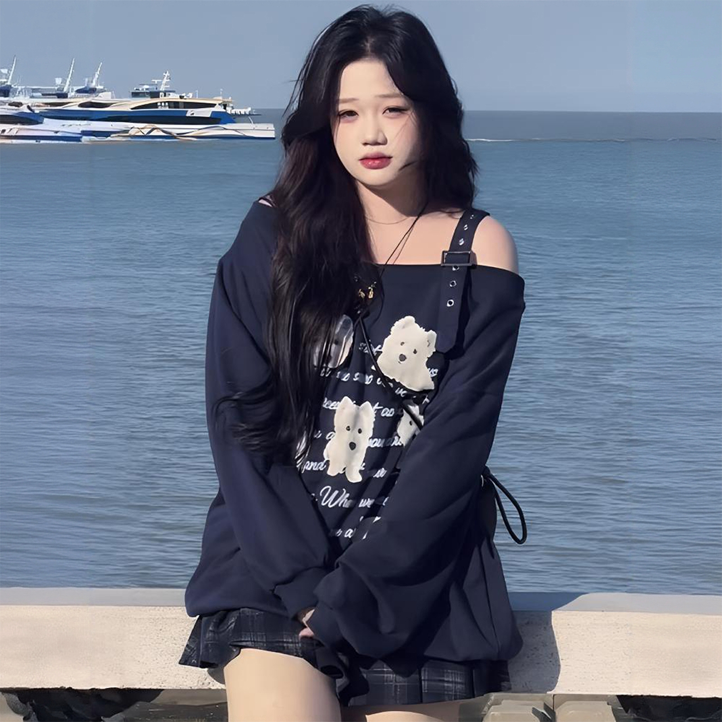 300斤大码女装可爱小狗设计上衣