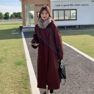 大码女装胖mm韩版休闲厚实保暖棉服女冬季设计感时尚显瘦长款外套