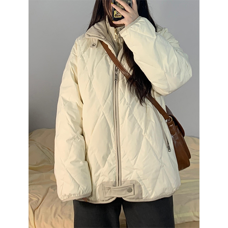 特大码甜美风ins可爱学生棉袄女