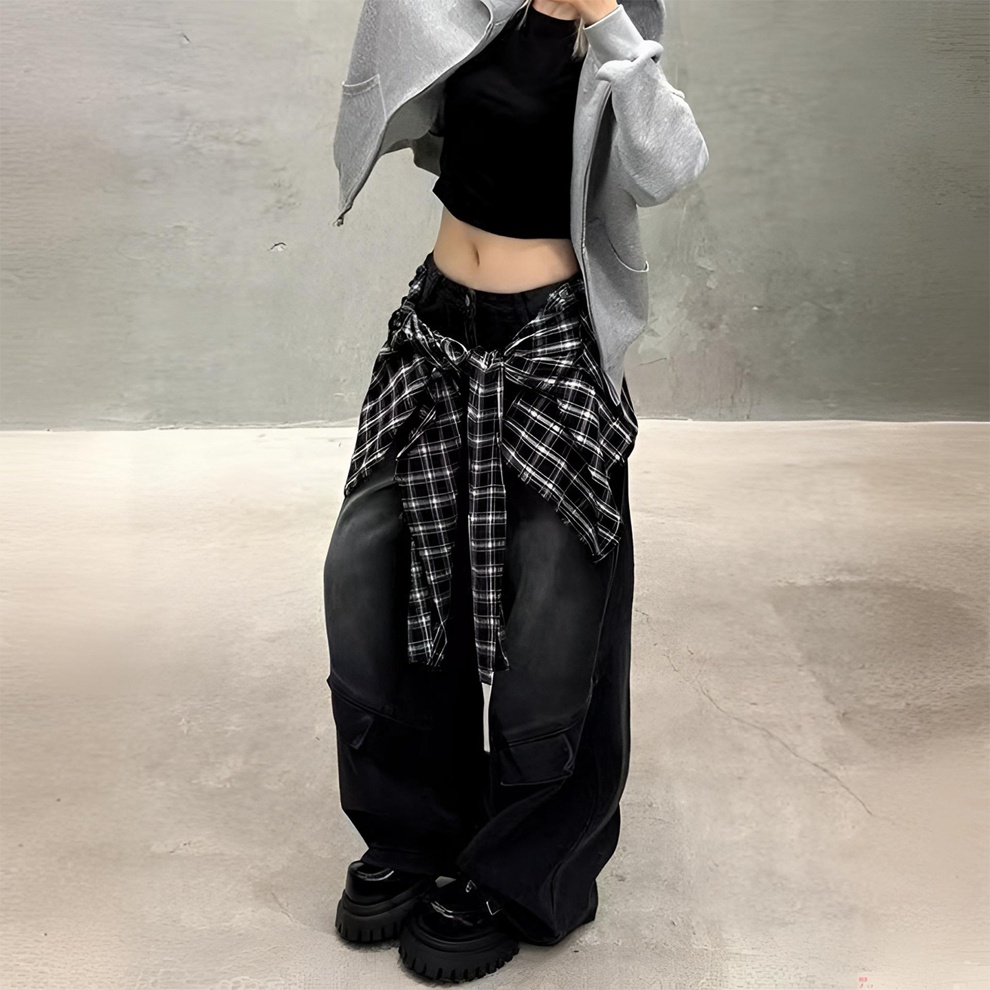 300斤特大码垂感百搭直筒裤子女