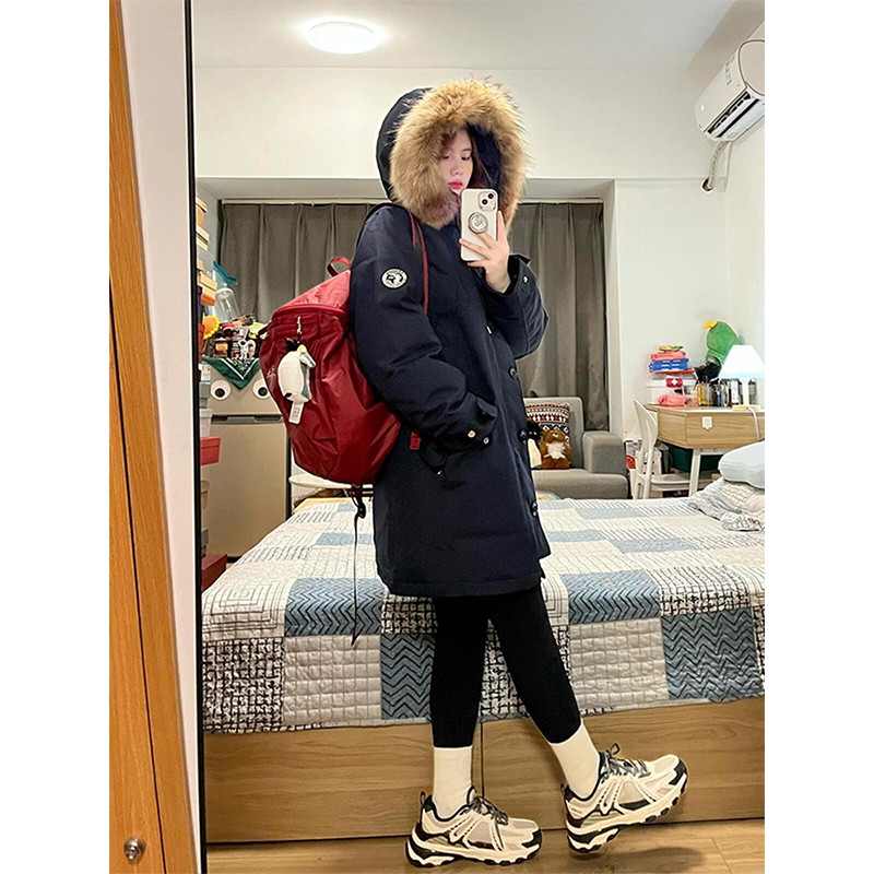特大码韩系穿搭百搭加厚羽绒棉衣