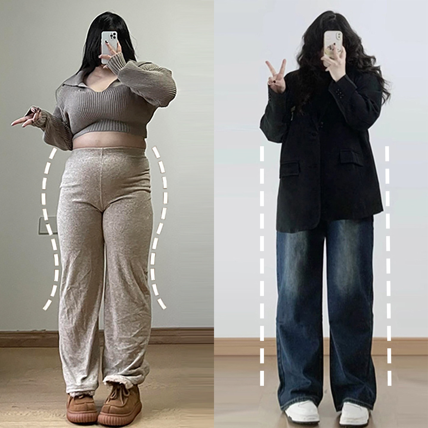 大码女装复古版型超好看的牛仔裤女2026新款胖mm高腰宽松直筒裤子