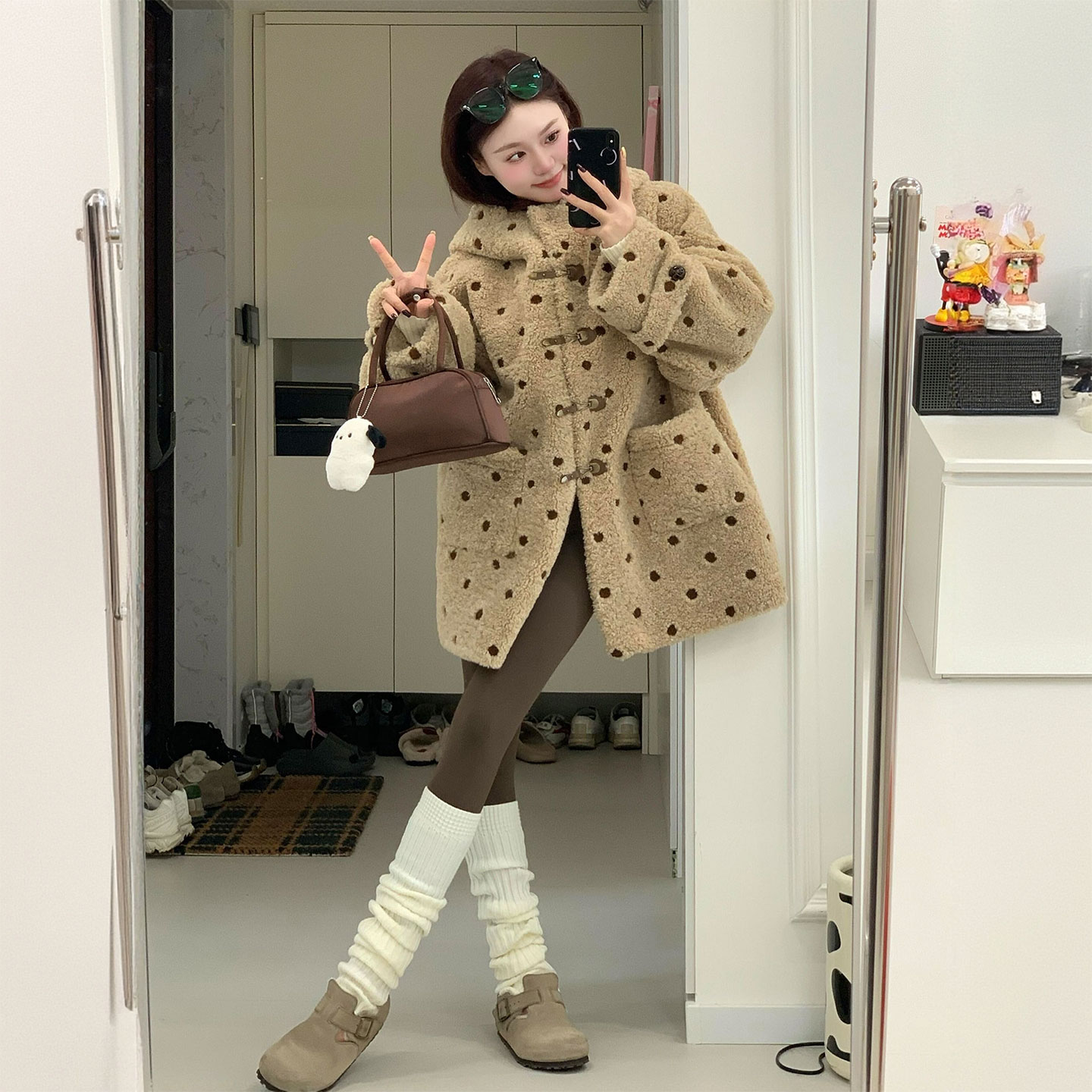 特大码胖mm甜美可爱气质显瘦棉衣