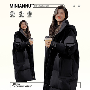 宽松遮肉显瘦中长款 胖mm加厚高级感棉服上衣冬季 保暖外套 女装 大码