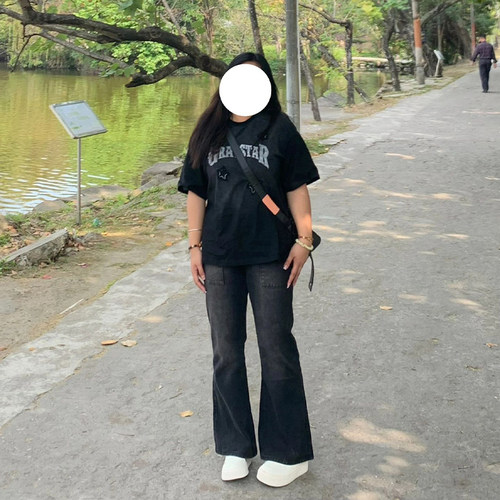 特大码胖MM高腰宽松直筒牛仔裤女