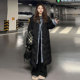 胖mm韩版 特大码 女装 黑色厚实保暖棉服外套女设计感小众高级感棉衣