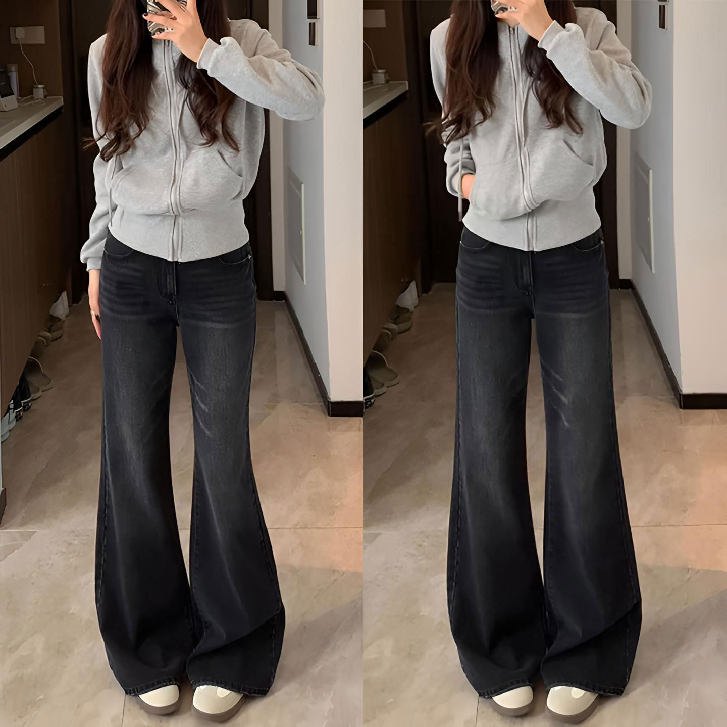 特大码女装胖mm美式复古辣妹风牛仔裤女高腰宽松学生显瘦阔腿裤子,女装/女士精品,大码裤装,淘宝优惠券,粉丝福利购,淘宝优惠卷