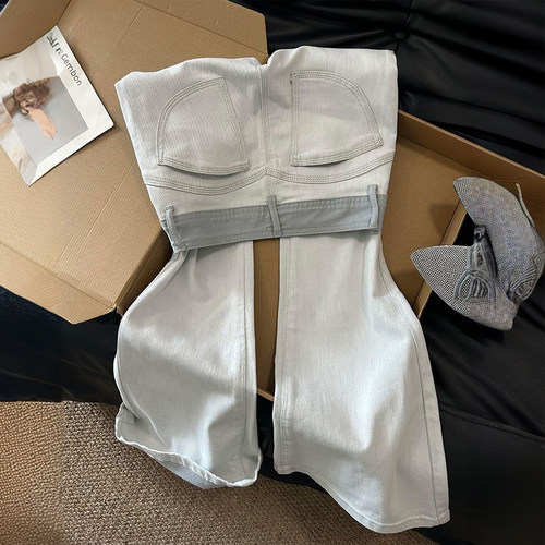 大码女装胖mm休闲百搭设计感长裤