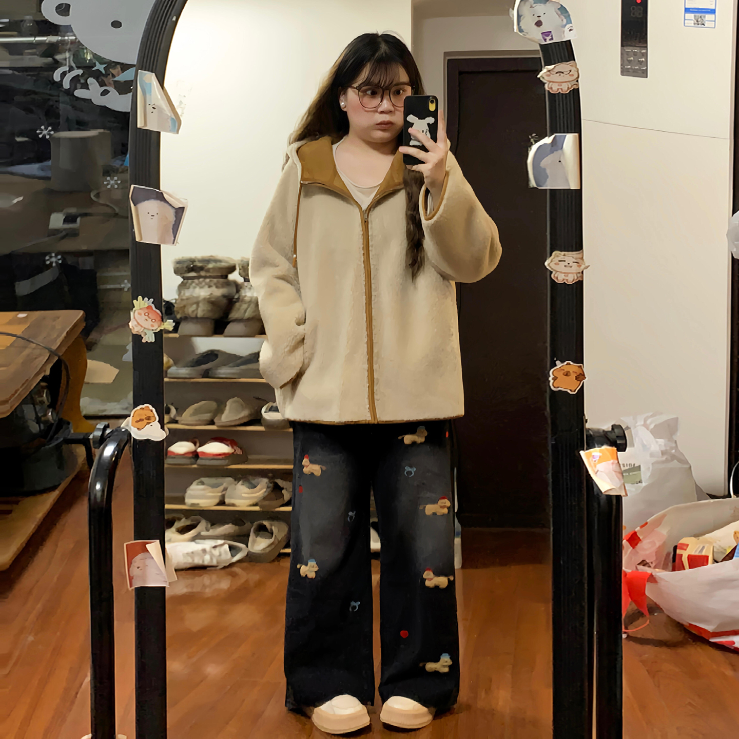 特大码女装休闲学院风减龄裤子女