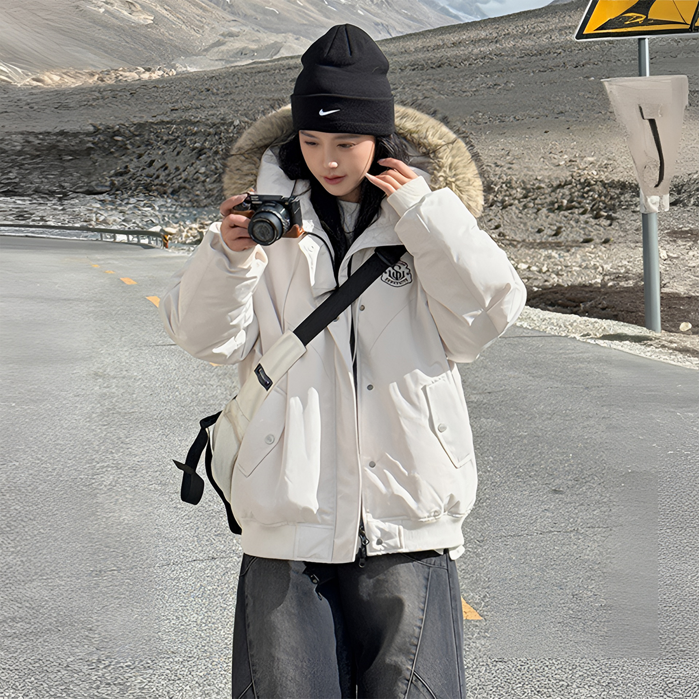 300斤特大码时尚百搭棉服上衣女