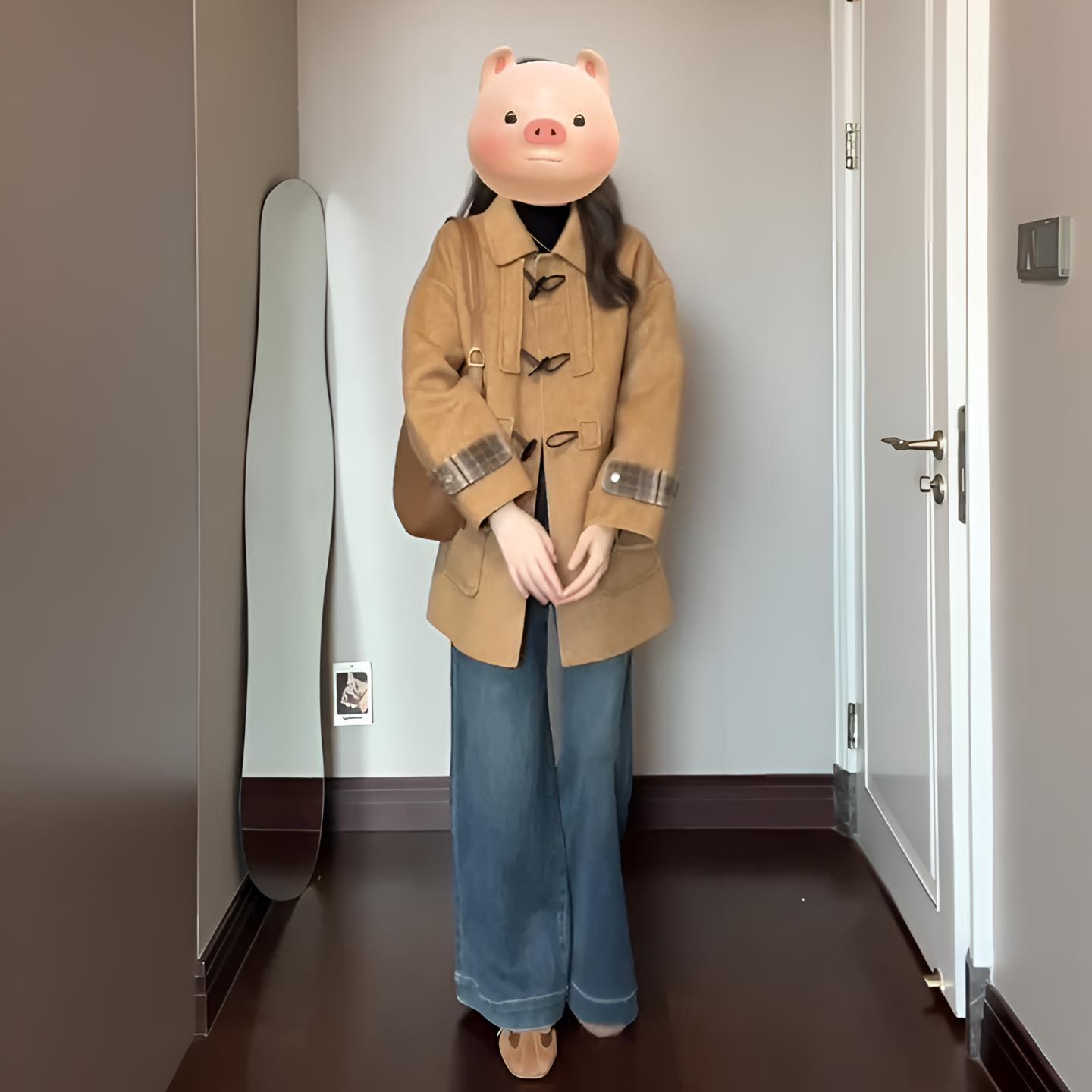 300斤大码韩系慵懒风学生外套女