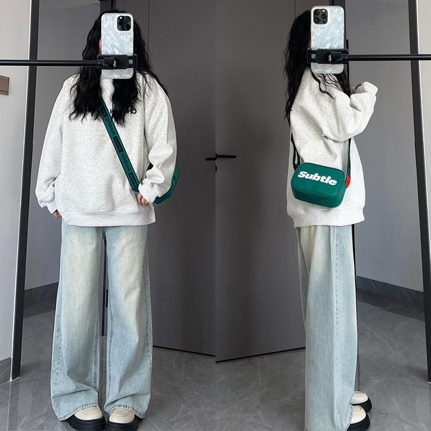 300斤大码洋气减龄时髦牛仔裤女