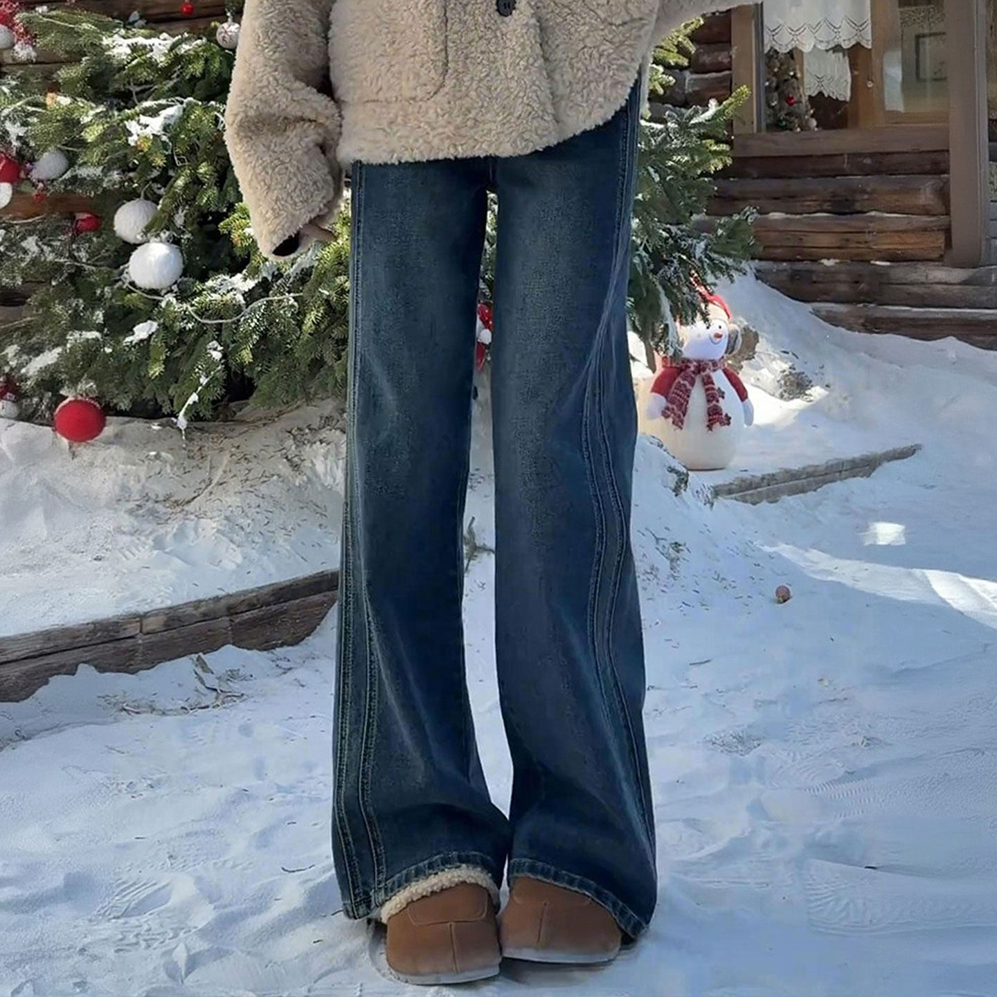 大码女装胖mm复古蓝弹力牛仔裤女秋冬小个子高腰显瘦遮胯直筒裤子,女装/女士精品,大码裤装,淘宝优惠券,粉丝福利购,淘宝优惠卷