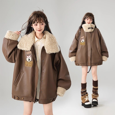 特大码女装独特超好看时尚棉服女