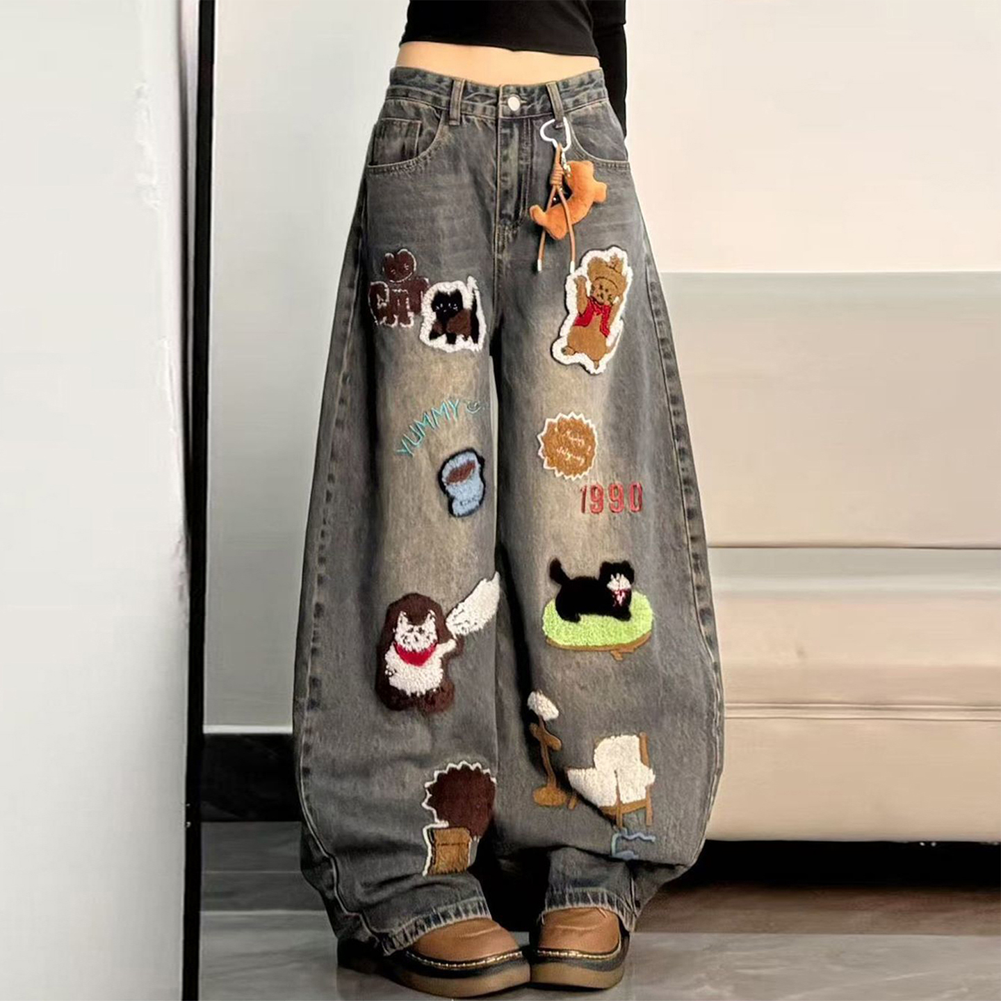 胖mm大码女装时髦洋气百搭裤子女