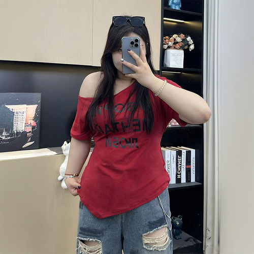 300斤大码女装收腰遮肉显瘦上衣