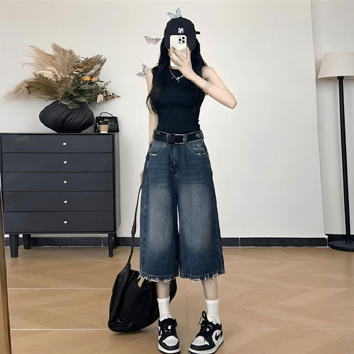 大码女装胖mm巨好看百搭的裤子女