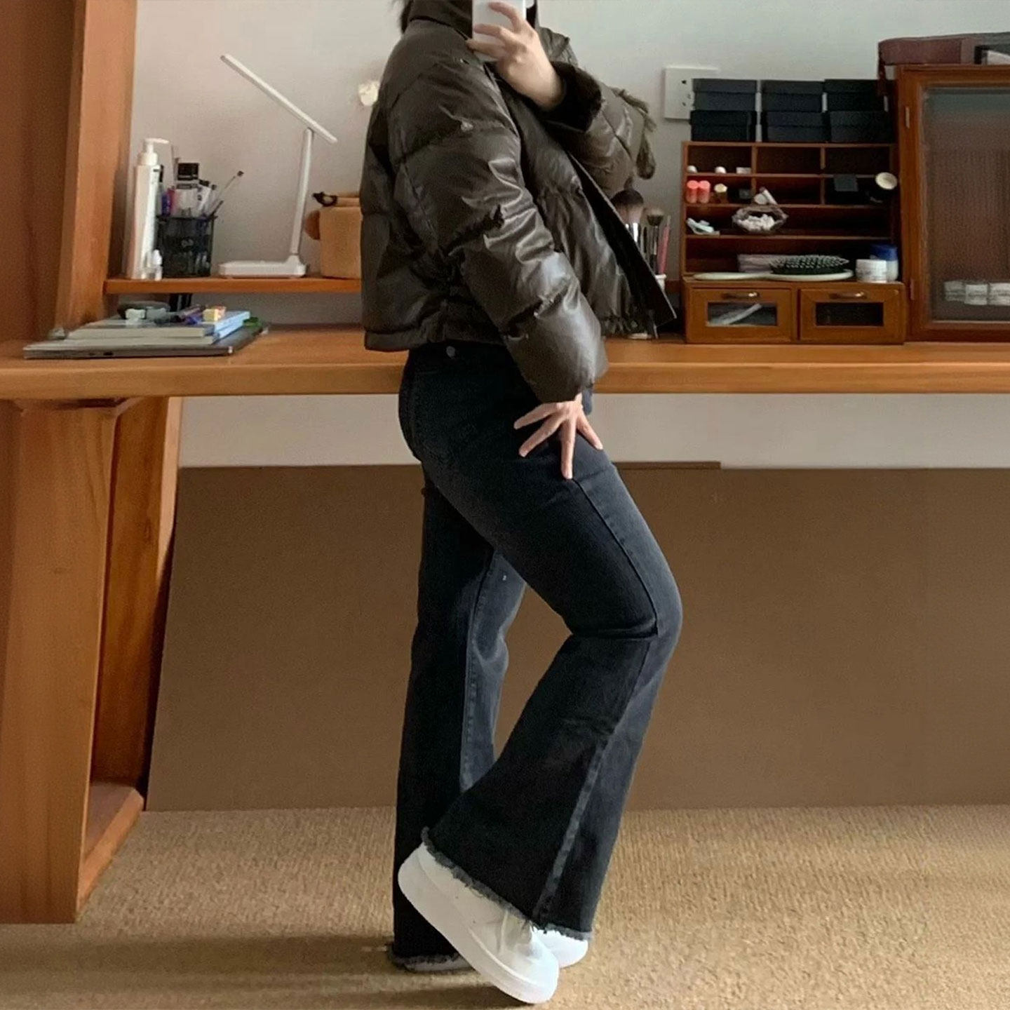 特大码女装胖mm学生显瘦牛仔裤女小个子高街辣妹风弹力微喇长裤子,女装/女士精品,大码裤装,淘宝优惠券,粉丝福利购,淘宝优惠卷