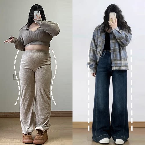 大码女装胖mm时尚休闲百搭裤子女