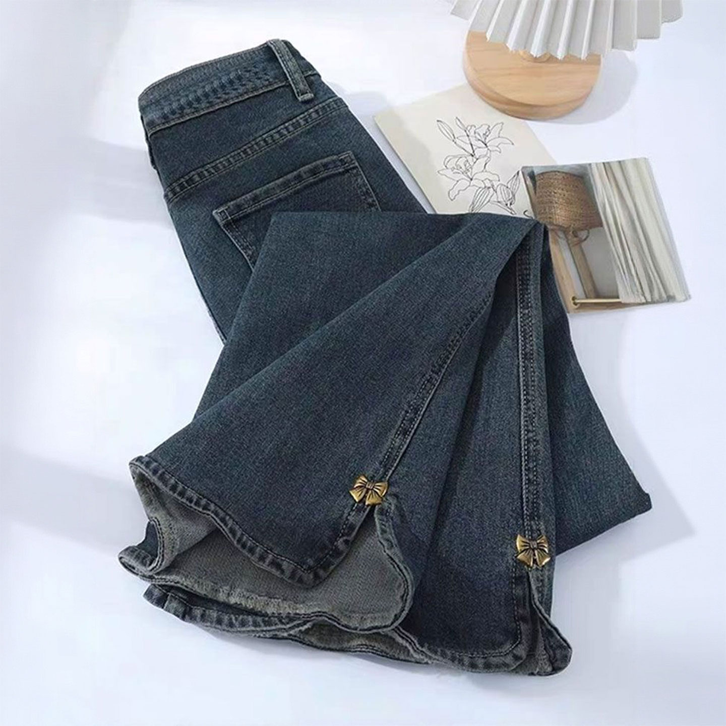 300斤大码洋气百搭高级感喇叭裤