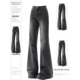 女胖mm黑灰色高腰弹力喇叭裤 大码 子 修身 显瘦辣妹风牛仔裤 女装 美式
