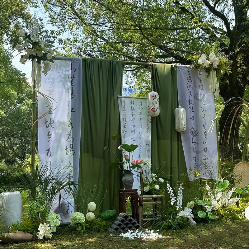 新中式主题幼儿园环创材料国风装饰场景布置无事小神仙古风飘纱