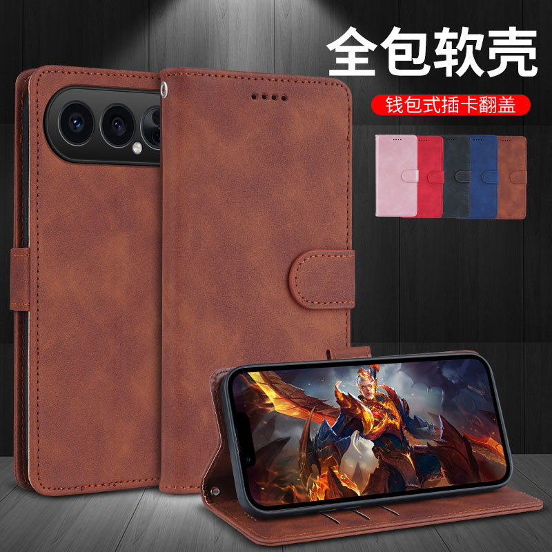 适用荣耀500卡包翻盖皮套手机壳