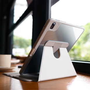 适用苹果ipad保护壳平板air5亚克力pro带笔槽9代2022可旋转10代2018保护套air防弯2轻薄3书本款 11寸4硅胶2021