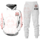 连帽衫 hoodie 运动套装 男 suit printed sports man 3D印花长袖