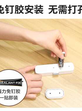 易锁宝抽屉锁免打孔柜子柜门衣柜锁免开孔鞋柜锁暗装防盗文件柜锁