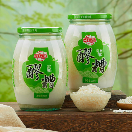 川红锦醪糟900g/瓶月子米酒原味醪糟糯米酒糟农家自酿0脂肪甜酒酿