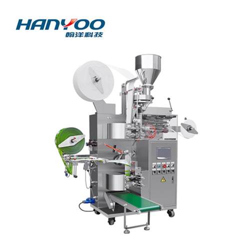 全自动茶叶内外袋带线带签包装机单双囊挂耳袋三角立体袋包装机