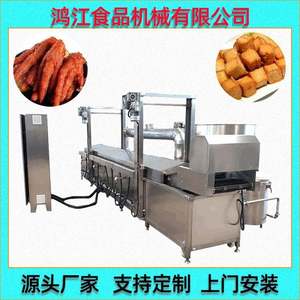 豆泡油炸设备特价小酥肉油炸线不沾料挂浆大脸鸡排油炸机器
