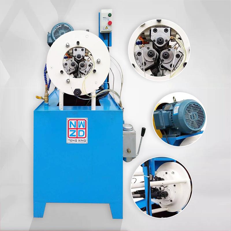 液压滚丝机半自动五金螺丝管件接头滚牙机机械式三轴滚花