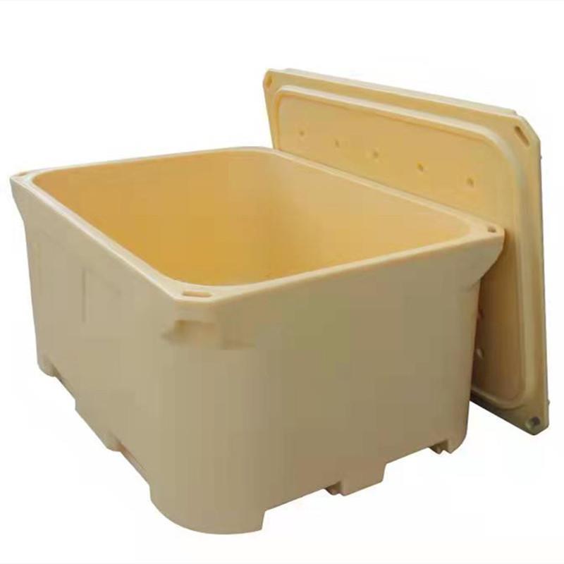 保温箱1000L食用冰块冷藏箱加厚滚塑一体运输果蔬保鲜箱异形