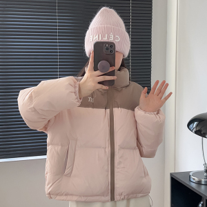 九江羽绒服女官方旗舰店反季短款2024新款小个子百搭面包服加厚立