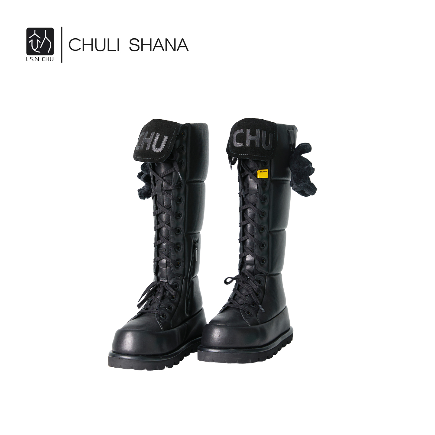 CHULISHANA圆头高筒靴